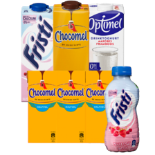 Houdbare Chocomel, Fristi of Optimel